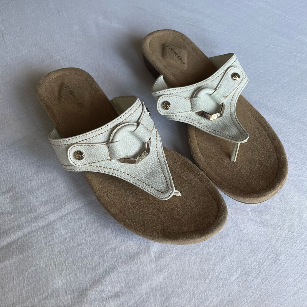 St. John’s Bay White Sandals